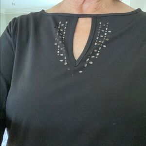Susan Graver Black Top